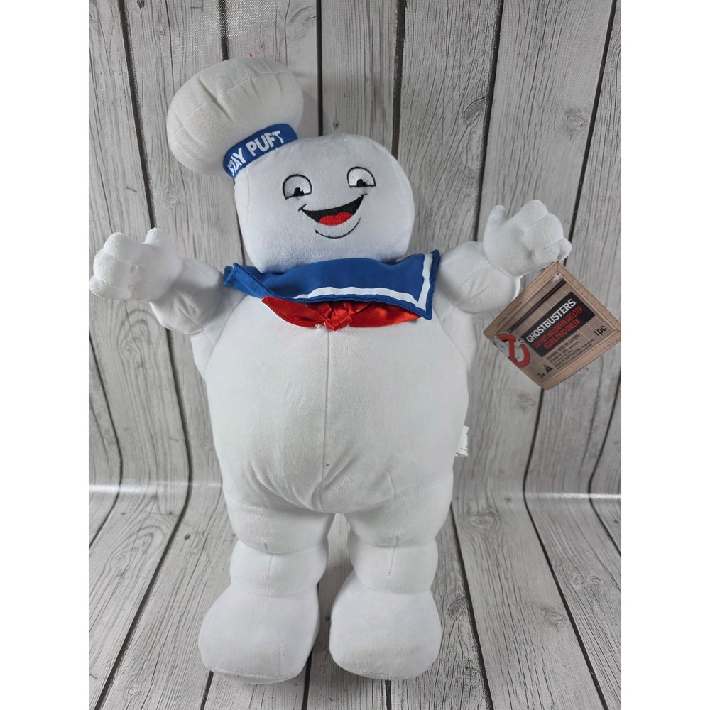 Ghostbusters Stay Puft Marshmallow Man Halloween Greeter Plush Gemmy Industries